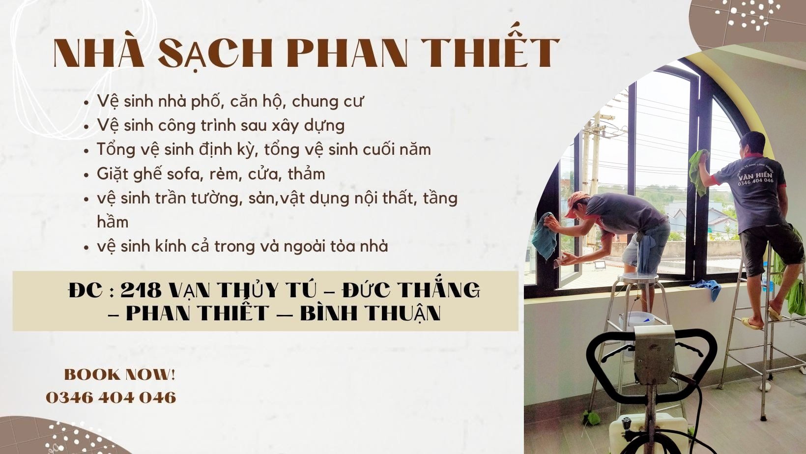 Vệ sinh công nghiệp Phan Thiết, Bình Thuận - Nhà sạch Văn Hiền